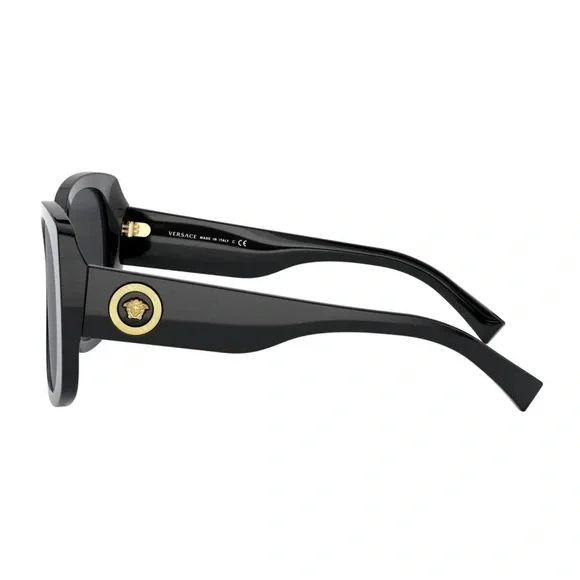 Brand New Versace Rectangle Acetate Sunglasses w/ Medusa Temples Versace Rectangle Acetate Sunglasses w/ Medusa Temples  main image 2